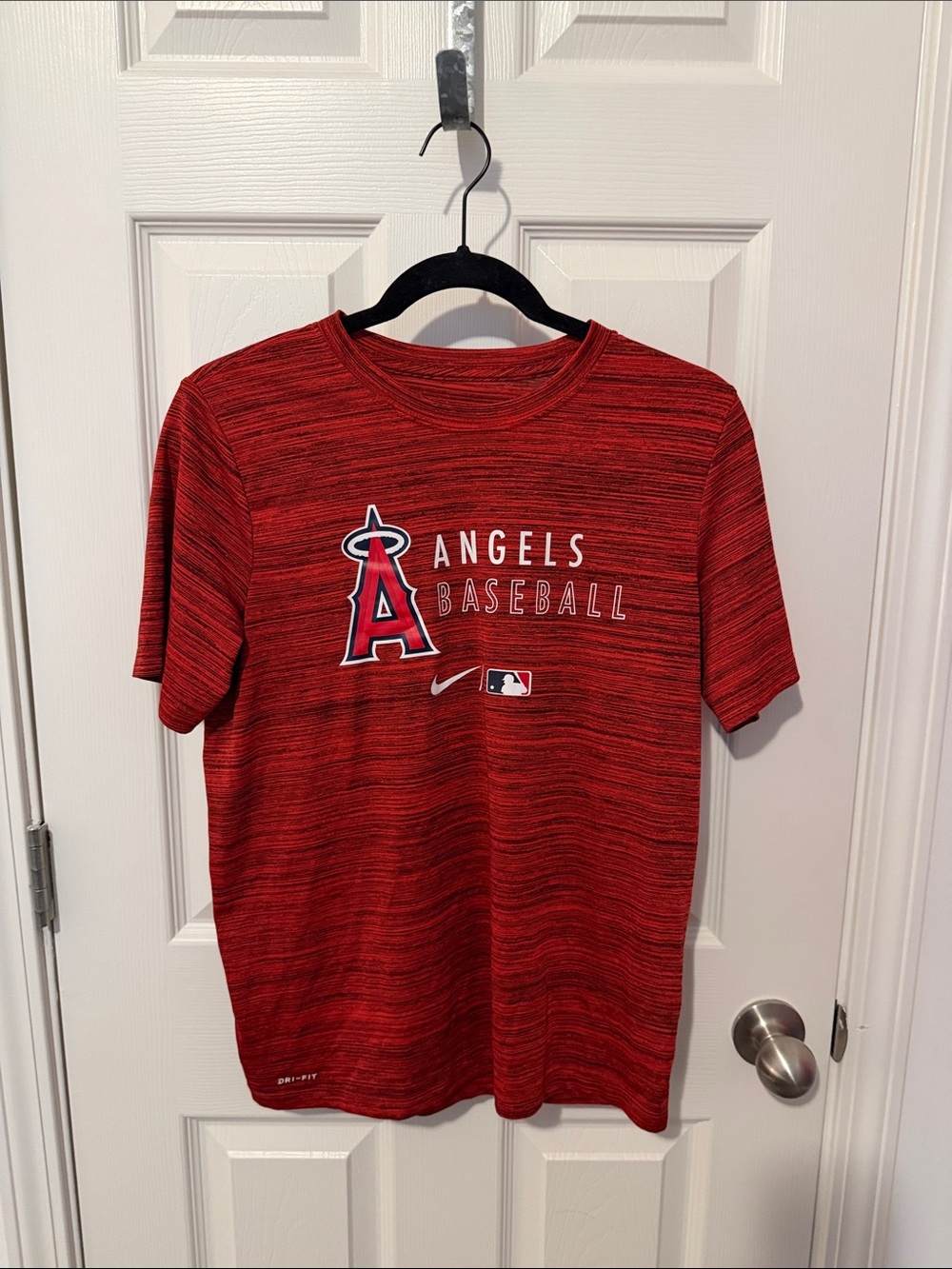 Nike Kids Angels Baseball Tee in Red